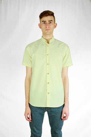 Yellow Stripe SS Chairman Shirt