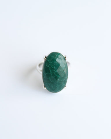 Green Sapphire Ring