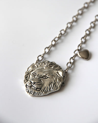 Lion Heart Choker Necklace