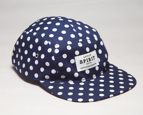 Blue Polka Dot 5 Panel