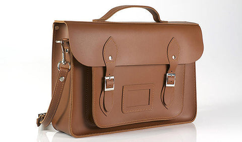 Brown 15" Satchel