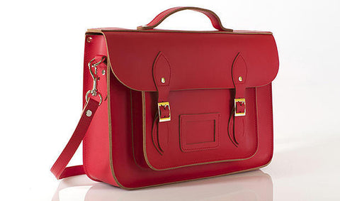 Red 13" Satchel